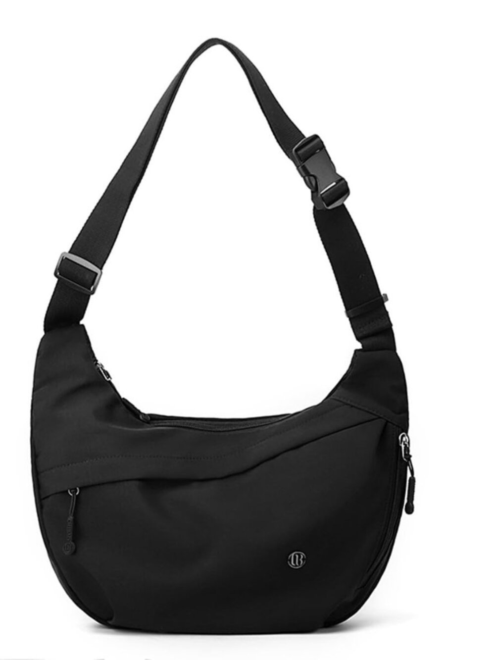 Crescent Crossbody Shoulder Bag,Lightweight Nylon Hobo Purse for Women